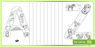 Desen de colorat litera y. Literele Majuscule FiÈe De Colorat Teacher Made