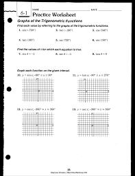 (if it is not a right angled triangle go to the triangle identities page.) Practice Worksheets Graphing Trig Functions With Answers