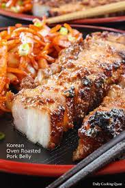 Korean Oven Roasted Pork Belly Recipe Pork Belly Recipes Crispy Pork Belly Recipes Pork Belly Recipe Oven