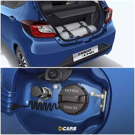 Tata Tiago and Tigor CNG Automatic Launched. Swipe to know the full price list! . - Fuel efficiency of 28.06kmpkg - 8.63kmpl more than the petrol auto - 73.4PS and 95Nm (CNG) .