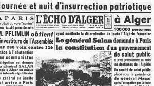 L'insurrection va avoir raison de la ive république. Mon 13 Mai 1958 A Alger