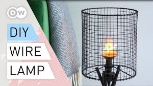 diy how to make a wire mesh lamp tutorial industrial lamp quick and easy youtube industrial lamp industrial lamp shade desk lamp diy