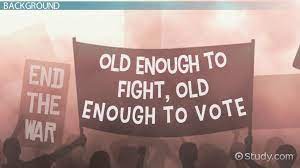 The 26th Amendment Definition History Facts Court Cases Video Lesson Transcript Study Com