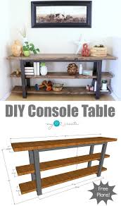 Diy Console Table In 2020 Diy Console Table Diy Furniture Plans Diy Console