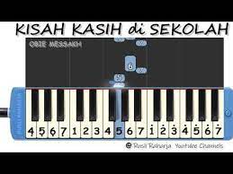 Kisah Kasih di sekolah not pianika - YouTube