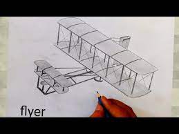 How To Draw Wright Brothers Plane I How To Draw The Wright Brothers Plane  Step By Step I First Plane - Youtube