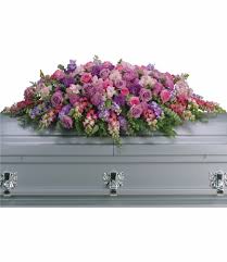 Lavender Tribute Casket Spray By Teleflora T235 2a