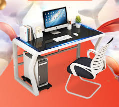 Meja kios / office / belajar / kasir / meja tulis lunar mk 84 oak: Meja Komputer Meja Rumah Tangga Meja Rak Buku Terintegrasi Sederhana Kaca Meja Komputer Kantor Belajar Meja Tulis Meja Komputer Aliexpress