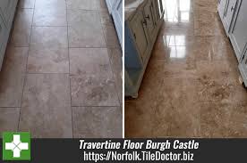 Maybe you would like to learn more about one of these? Giving A Travertine Kitchen Floor A Face Lift In Burgh Castle Norfolk Tile Doctor