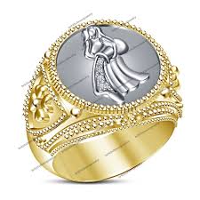 Two Tone Fn Aquarius Zodiac Men S D Vvs1 Diamond Astrology Ring Constellation Mens Band Rings Zodiac Rings Buy Jewellery Online