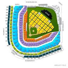 Billy Joel Wrigley Field Seating View For Section Row 6 Seat