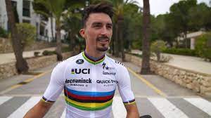 Cycling world champion julian alaphilippe proved the 'curse of the rainbow jersey' is still very much alive as he was overtaken on the finish line after celebrating prematurely. Julian Alaphilippe I Want To Enjoy My Time In The Rainbow Jersey Youtube