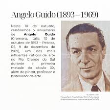 Hoje, Angelo Guido estaria completando 131 anos. Um dos mais influentes  críticos de arte no Rio Grande do Sul durante a primeira metade do século  XX, além de pintor, professor e historiador