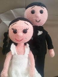 Amigurumi Gelin Damat Yapilisi Mimuu Com Amigurumi Damatlar Orme Bebekler