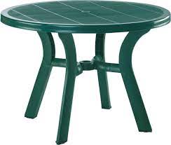 Some of the most reviewed products in round outdoor side tables are the hampton bay riverbrook espresso brown round steel glass top outdoor patio side table with 189 reviews and the hampton bay riverbrook espresso brown round glass top aluminum outdoor patio side table with 91 reviews. Amazon Com Compamia Truva 42 Round Resin Patio Dining Table In Green Commercial Grade Patio Dining Tables Patio Lawn Garden