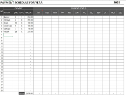 Bill tracker template will be useful for businesses like pharmacies which allow multiple payment methods like insurance. Payment Schedule Template The Spreadsheet Page