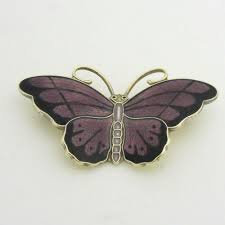 purple butterfly brooch