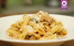 pasta with tuna and orange juice معكرونة بالتونا وصلصة الليمون