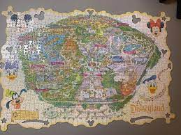 Walt disney world thomas kinkade main street u.s.a. 1000 Piece Disneyland Park Map Decorative Border Jigsawpuzzles