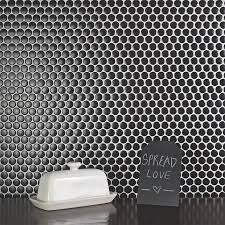 Dark slate gray palettes with color ideas for decoration your house, wedding, hair or even nails. Somertile 12x12 625 Inch Penny Matte Black Porcelain Mosaic Floor And Wall Tile Today