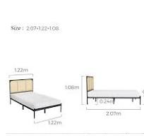 Lit Moderne En Fer Forgé En Rotin LINSY LS968A2-A Fabricants ...