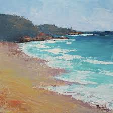 Sunshine Beach And Lions Head Noosa Heads Queensland By Chris Hobel Watercolor Landscape Seascape Art