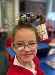 One of our pupils is donating her hair to the Little Princess Trust next  week so we have been raising money today with a Crazy Hair Day! Lots of our  wonderful pupils