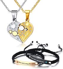 Harry winston was founded in new york city in 1932 with harry winston, himself, as the founder. His Beauty Her Beast Engraved Braided Adjustable Rope Macrame Bracelets And Matching Heart Necklace Jewelry Set Gift For Couple Lover Amazon Com