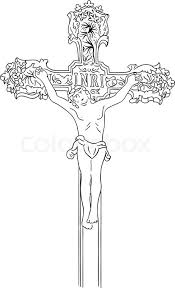 Some people wear a small cross with jesus on it as a pendant. 20 Inspiration Cross Drawing Simple Jesus Images