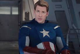 Get this awesome image of chris evans as a pensive steve rogers from captain america civil war.?˜makes a great gift and ready for framing. John Krasinski Is Captain America In Convincing Deepfake Video Cnet