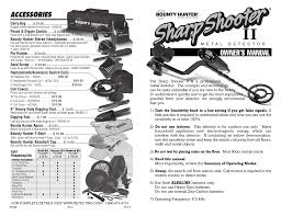 2 bounty hunter metal detector comparison chart. Bounty Hunter Ss2gwp Malay Manualzz