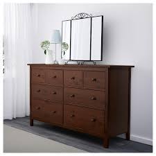 Hemnes Dark Gray Stained 8 Drawer Dresser Popular Ikea In 2021 Ikea Furniture Makeover Brown Dresser 8 Drawer Dresser