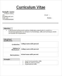 Basic Resume Format For Freshers Bcom Graduate Best Resume Examples