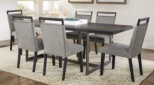 This same theme is used in the dining set that has black tops on white legs. Black White Gray Dining Room Furniture Ideas Decor