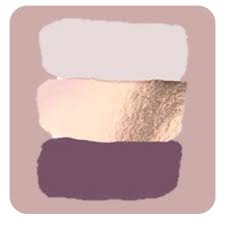 Black And Rose Gold Color Scheme Ivory Dusty Rose Gold And Wisteria Wedding Color Scheme Gold Color Palettes Color Schemes Gold Wedding Colors