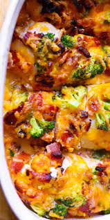 Broccoli Bacon Cheddar Chicken Easy Chicken Recipes Free Chicken Recipes Chicken Recipes