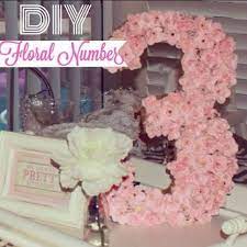 Brittsfavthings Three Year Old Birthday Party Decor Ideas Birthday Party Decorations Toddler Girl Birthday Party Floral Number