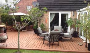 The interlocking plastic base makes them very easy to apply and no tools required. How To Build A Ground Level Deck Decks Com