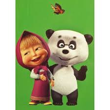 маша и медведь маша и медведь маша и медведь Masha I Medved Panda V Gostyah Teddy Bear Bear Teddy