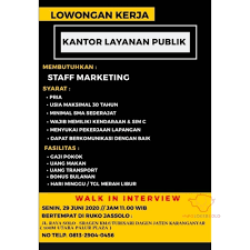 Written by lokersukoharjo tinggalkan komentar dipublikasi di diploma/s1, lowongan kerja, lowongan kerja solo, lowongan kerja sukoharjo, lulusan, sma/k/ma tagged with administrasi, cari kerja, kasir, lowongan kerja. Lowongan Kerja Kantor Layanan Publik Di Solo Info Loker Solo