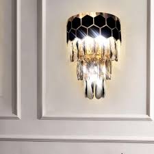Allegri tavo 6 high winter brass crystal wall sconce. Fashion Style Wall Sconces 3 Tiers Crystal Lights Beautifulhalo Com