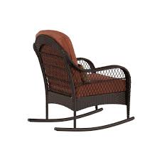 Gci outdoor pod rocker collapsible rocking chair. Better Homes Gardens Azalea Ridge Outdoor Wicker Rocking Chair Orange Walmart Com Walmart Com