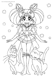 Sailormoon S Malvorlagen Ausmalbilder Sailor Moon Katze
