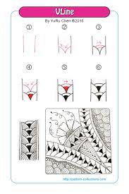 Vline By Yuru Chen Png 800 1 200 Pixels Zentangle Patterns Zentangle Drawings Doodle Patterns