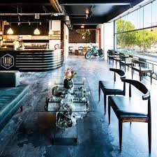 Tribe Coffee Bmw Motorrad South Africa Cafe Interior Design Showroom Interior Design Bmw Motorrad