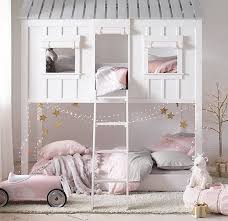 White Tree House With Two Storeys For Both Girls Childrens Bedroom Furniture Tree House Bed Kid Beds