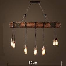 Save up to 20% off! 110v 35 E26 Wood Beam Rustic Farmhouse Ceiling Fixture Chandelier Pendant Lighting Fixture Kitchen Dining Room Bar Hotel Industrial Decor 10 Bulbs Not Included Walmart Canada