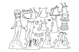 Sal matteo creates his vibrantly colored sculpture with paper shapes and swirls. Paper Dolls 27 Coloring Page Free Printable Coloring Pages For Kids