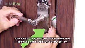 How to unlock a door with a credit card. How To Open A Door With A Credit Card 8 Steps With Pictures