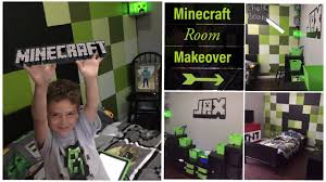 Minecraft Room Makeover Diy Minecraft Decor For Bedroom Youtube